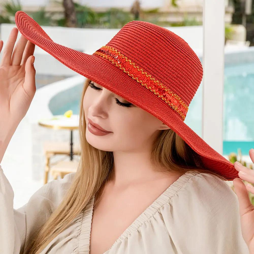 SEQUIN BAND SUN HAT