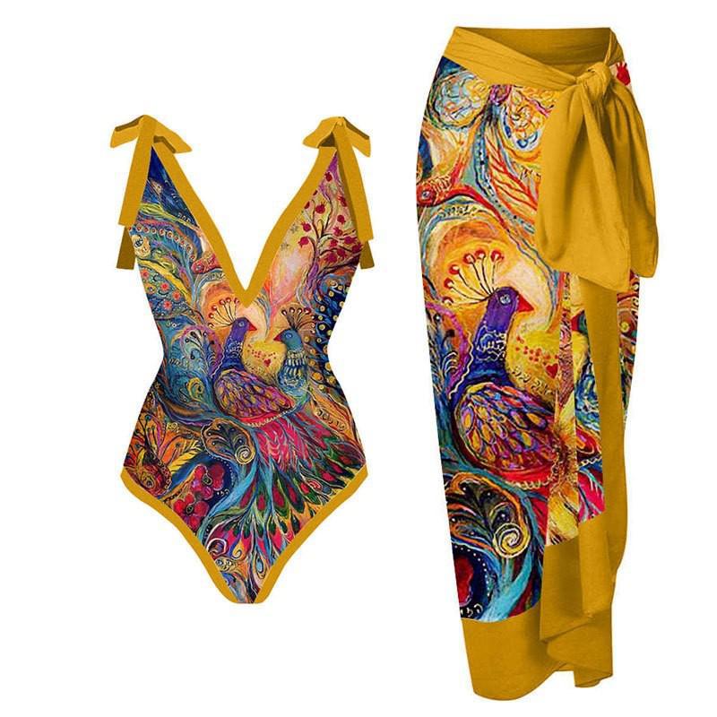MUSTARD SWIMSUIT