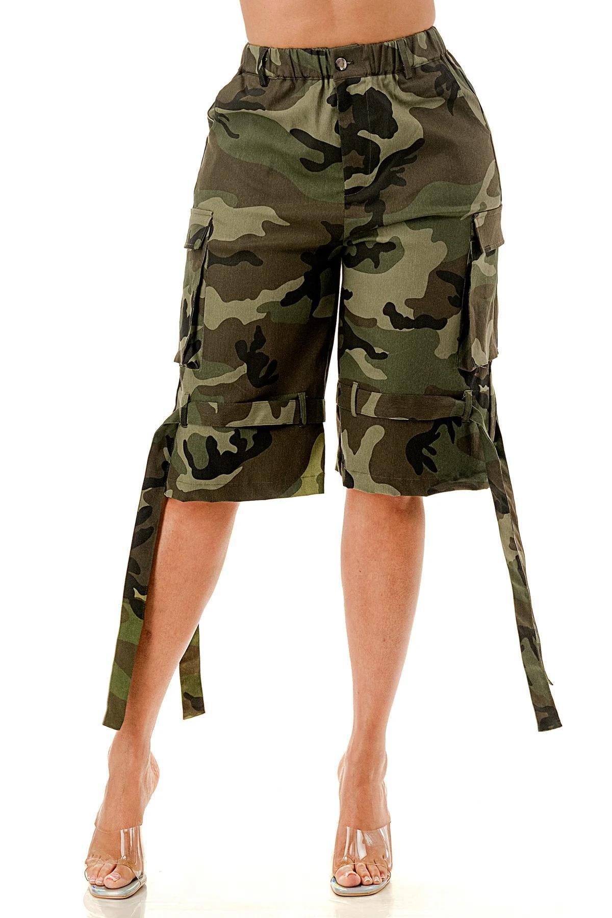 Green Camo Shorts