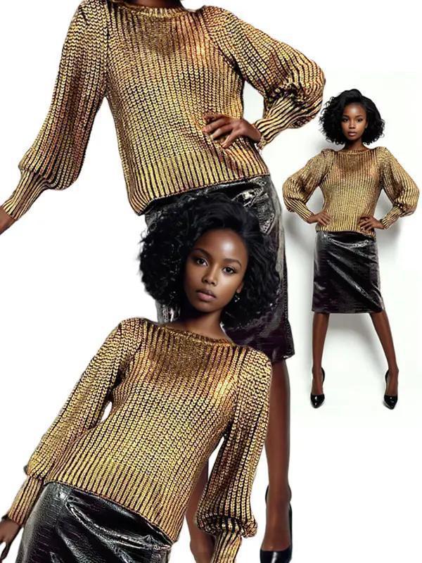 GOLDEN NIGHTS SWEATER