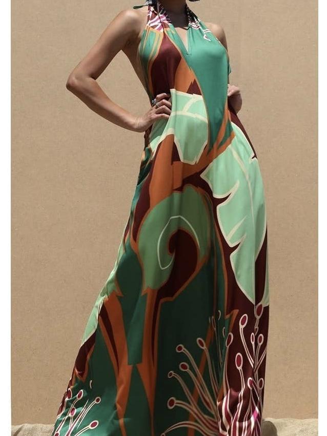 Heritage Print Maxi Dress