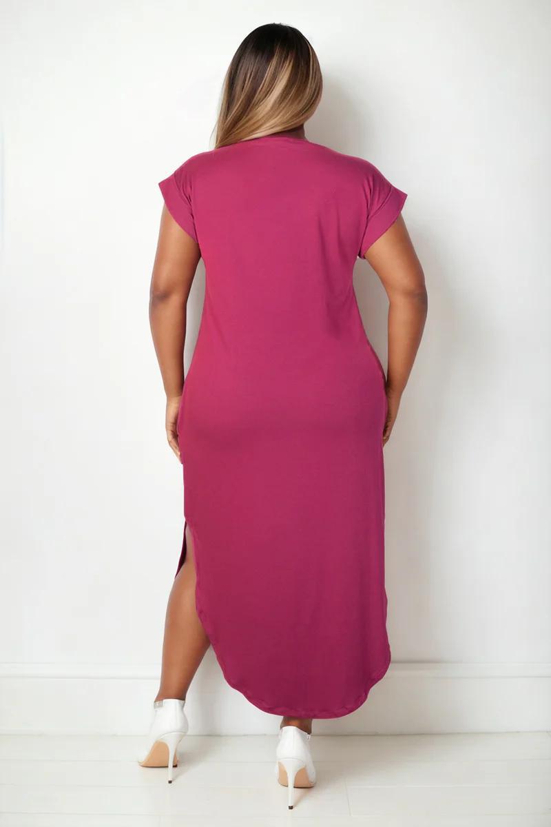 PLUS BATWING SLEEVE DRESS