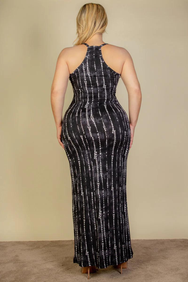 PLUS TIE DYE MAXI DRESS