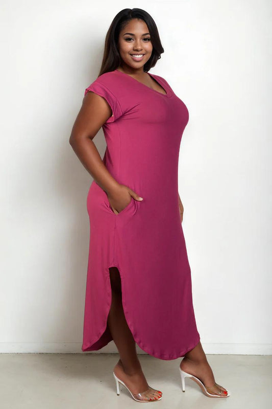 PLUS BATWING SLEEVE DRESS