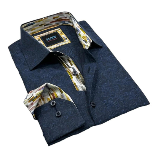 MENS LONGSLEEVE NAVY SHIRT
