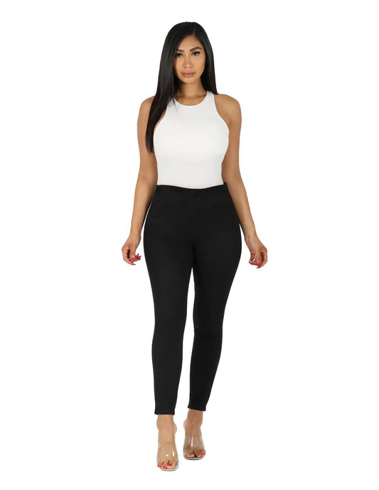 2nd Skin Suede Pants Blk