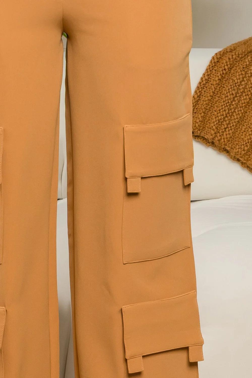 Honeycomb High-Waist Cargos