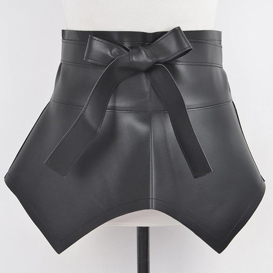faux Leather Skirt Belt
