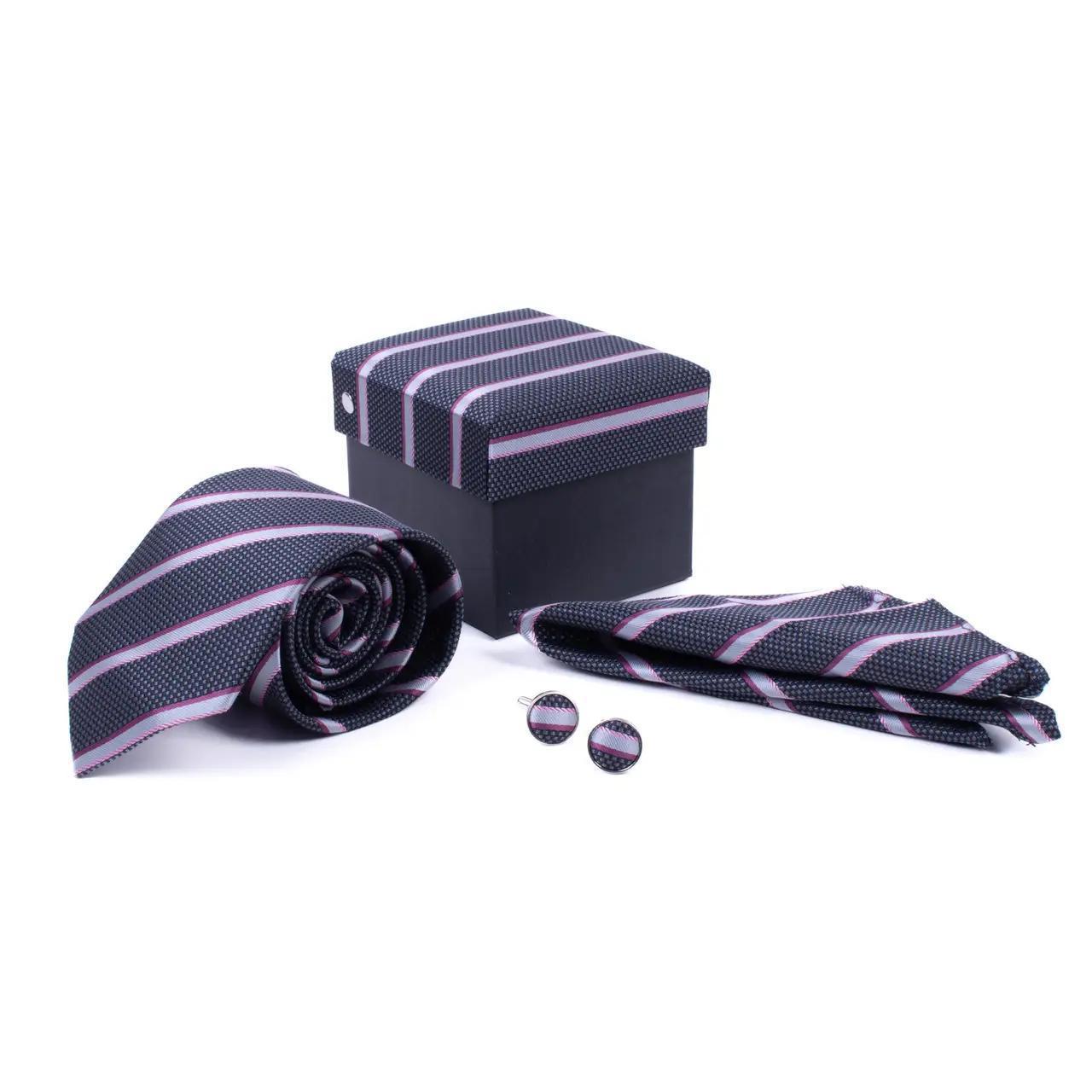 STRIPPED BOX TIE SET
