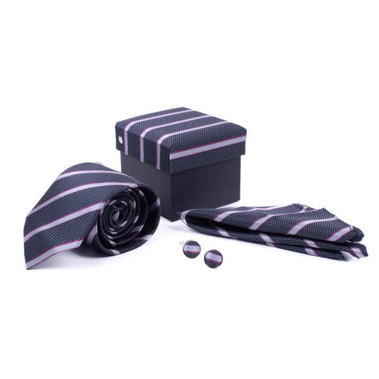STRIPPED BOX TIE SET