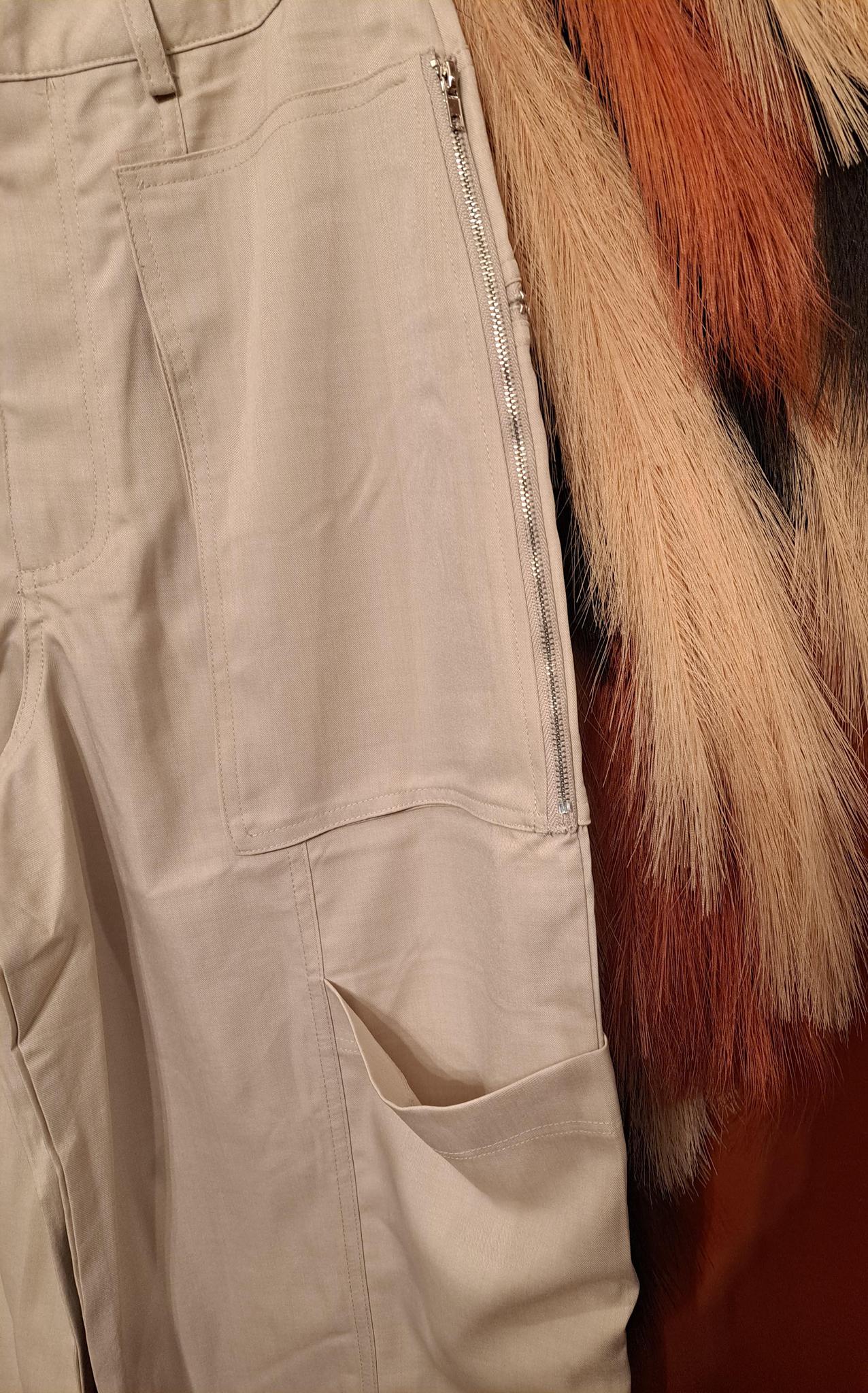 Beige Cargo Pants