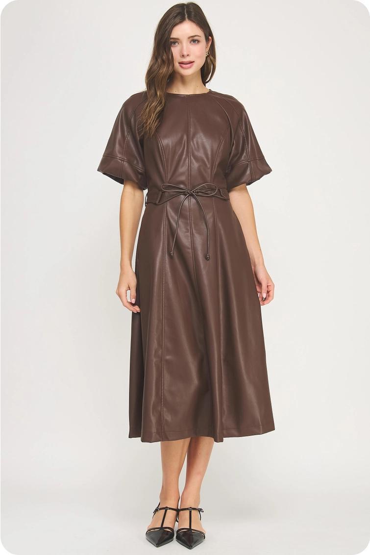 MOCHA MUSE VEGAN DRESS