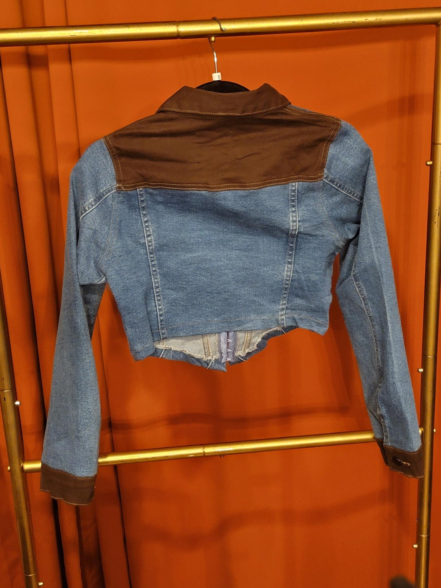 Celeste Crop Corset Denim Jacket