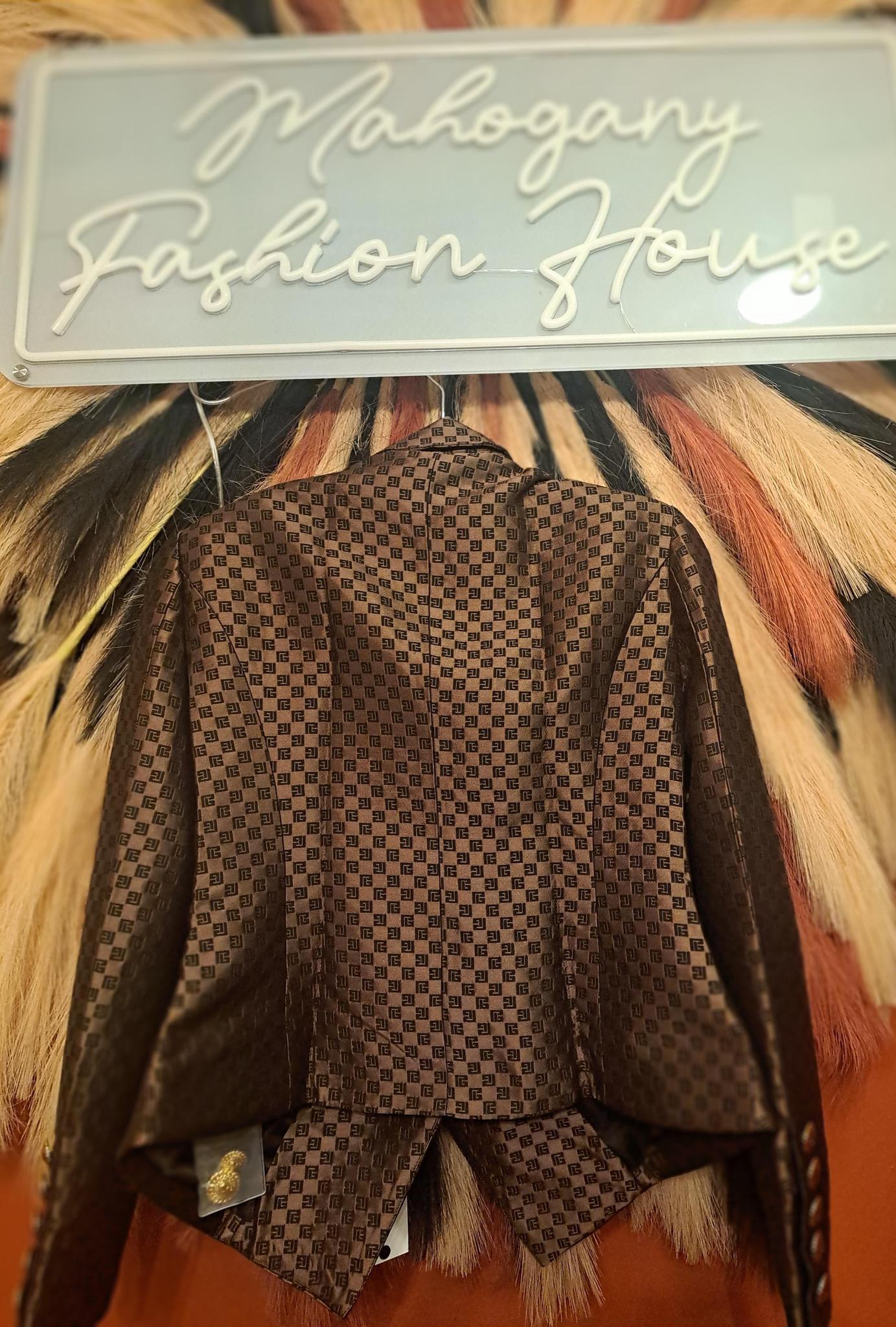 ELEGANT BROWN BLAZER