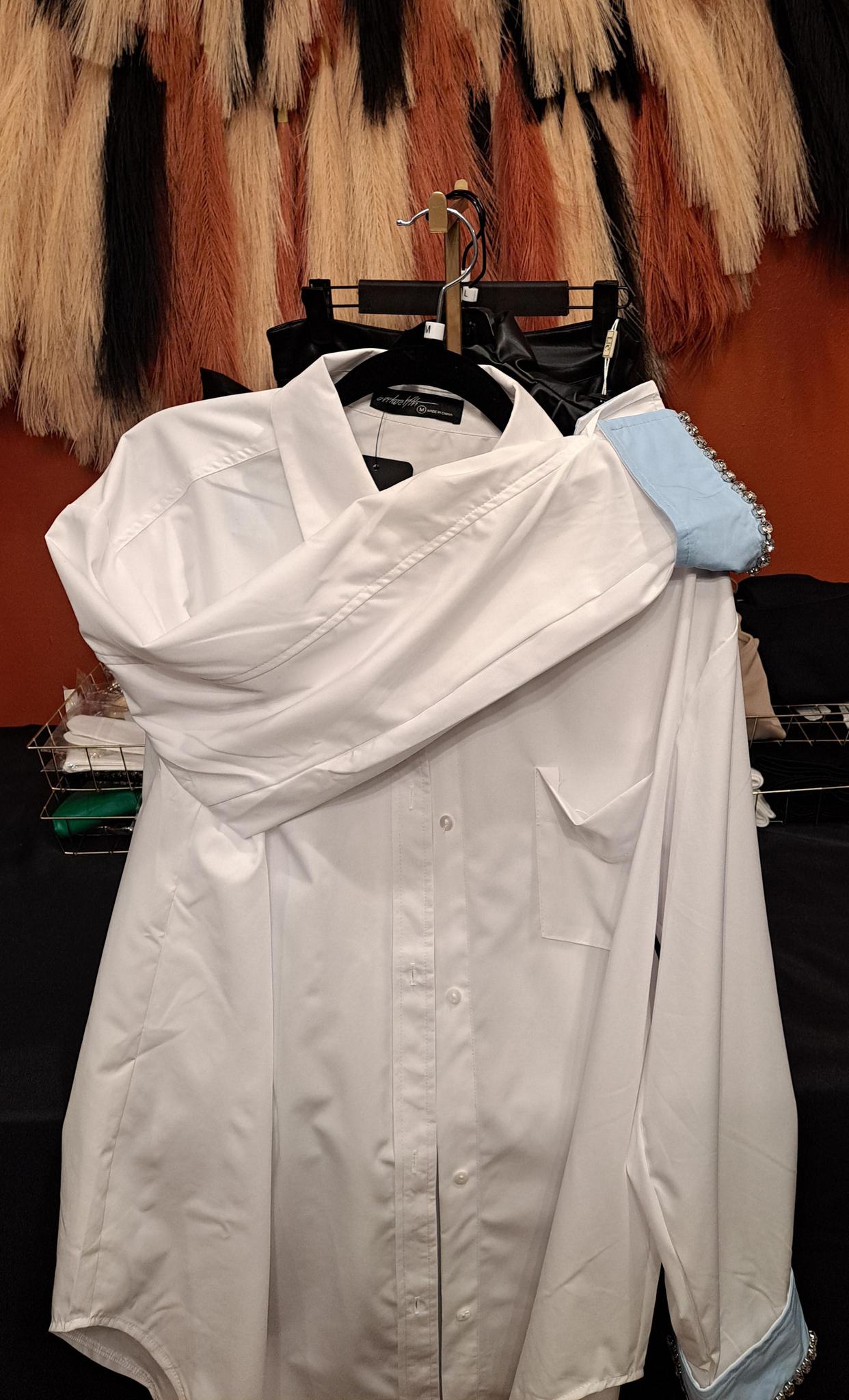 Taylored Rhinestone Cuff Top