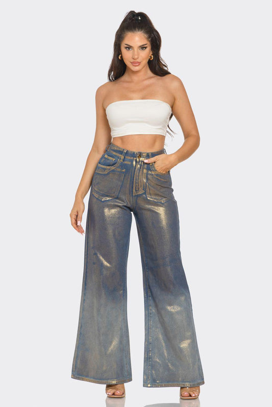 GOLD DENIM JEANS