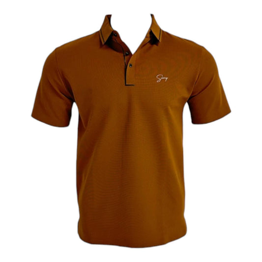 MENS POLO SHIRT (COGNAC)