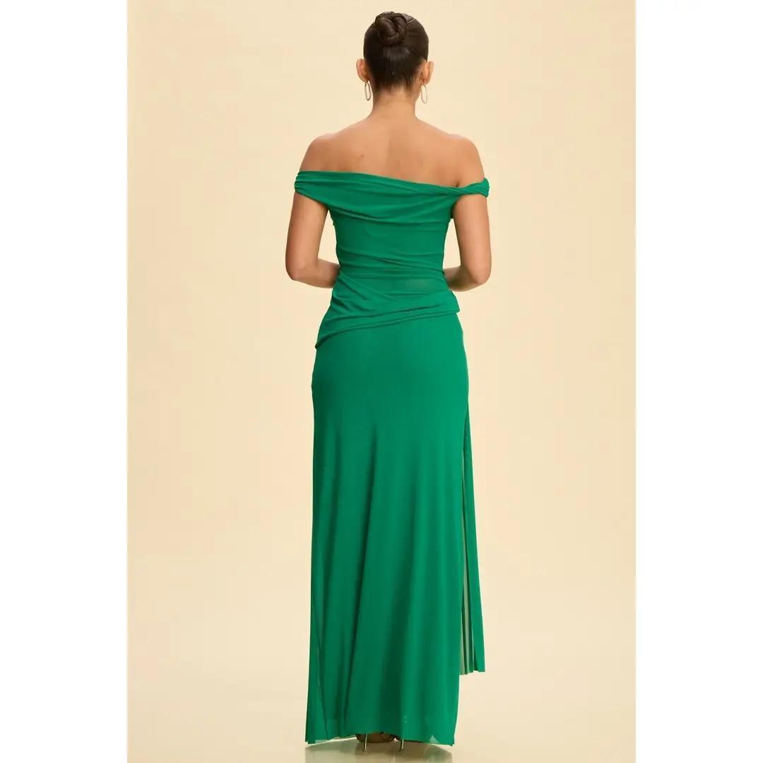 MESH TWIST MAXI DRESS