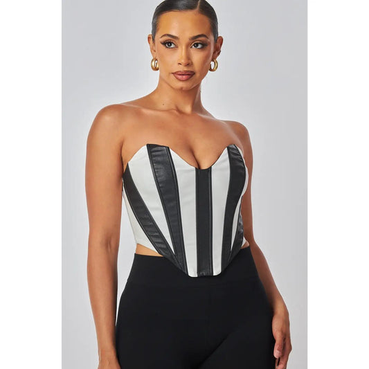Runway Contrast Bustier