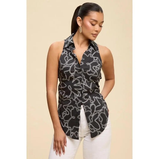 Black Orchid Tie-Back