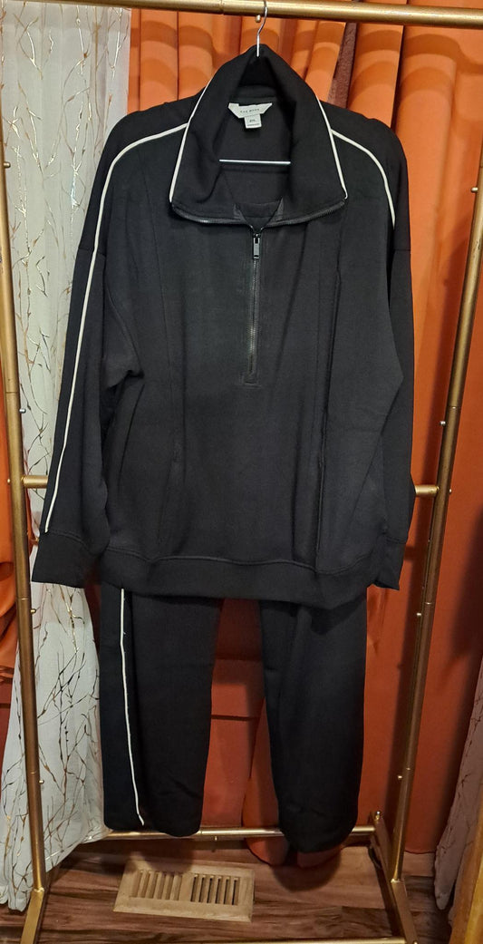 HALF ZIP PULLOVER PANT SET
