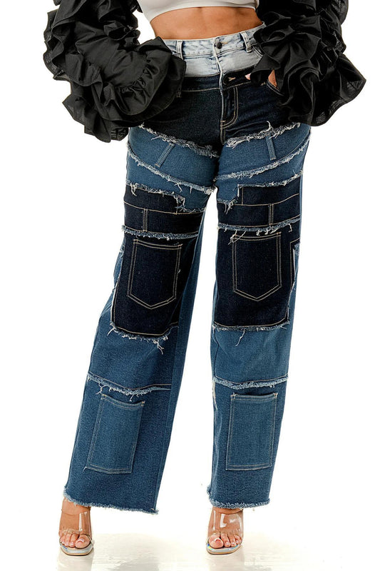 MOSAIC DENIM JEANS