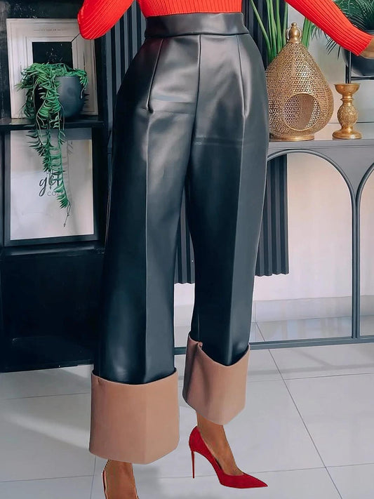 Faux Cuff Pants