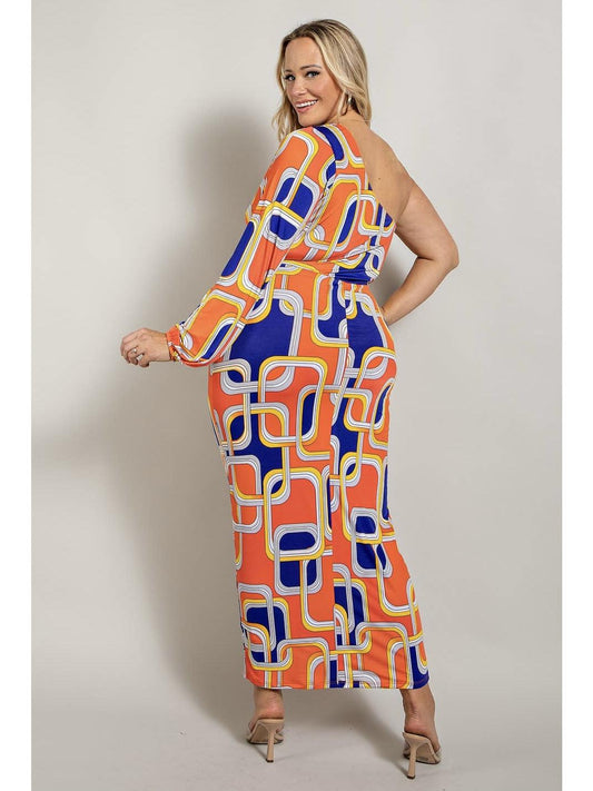 Cutout One Shoulder Dress