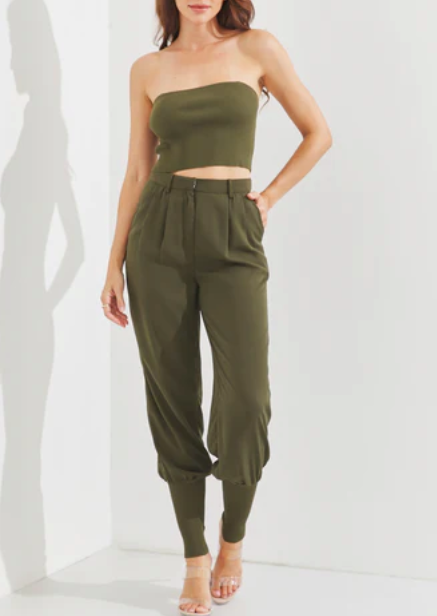 Olive Urban Chic Jumpsuit