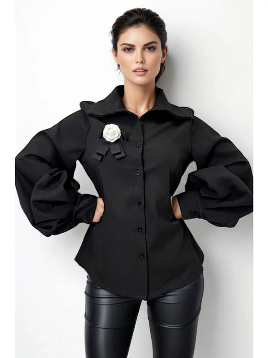 Double Collar Halo Blouse