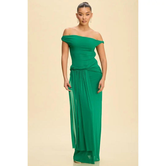 MESH TWIST MAXI DRESS