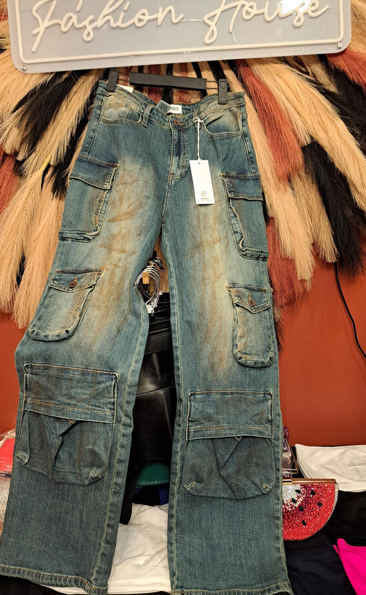 VINTAGE CARGO JEANS