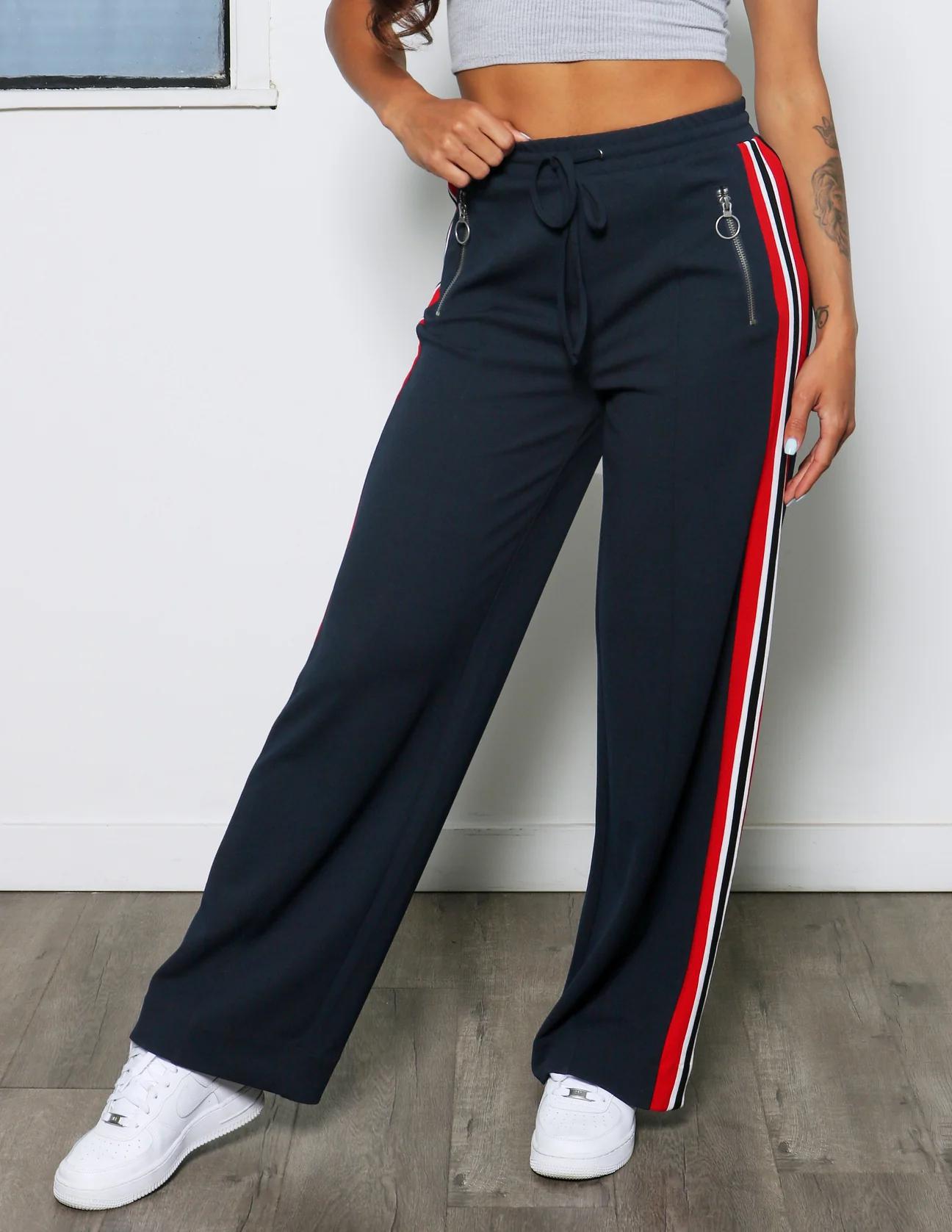 Urban Racer Wide Leg Navy