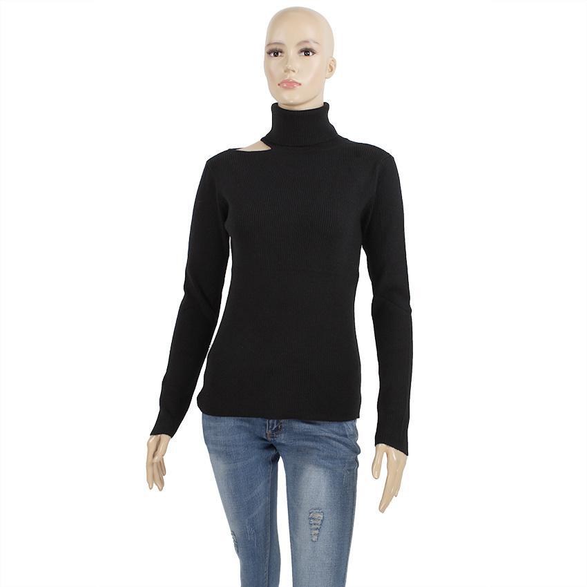 Shoulder sweater Black