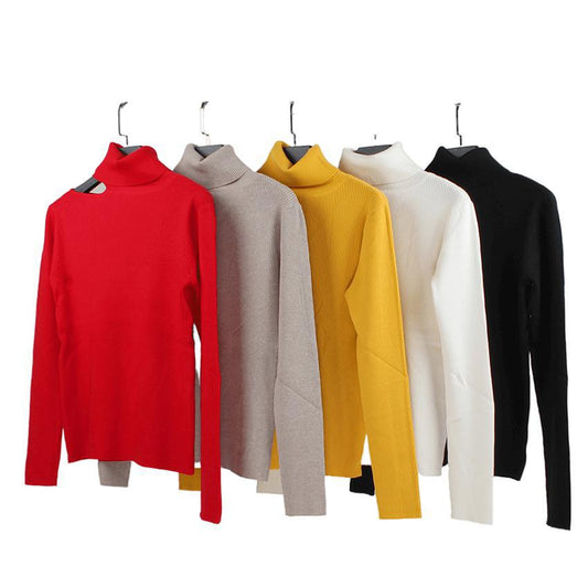 Shoulder sweater Red