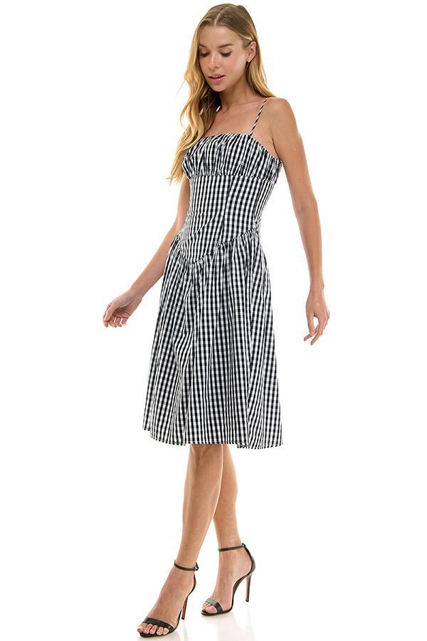 Black Gingham Dress
