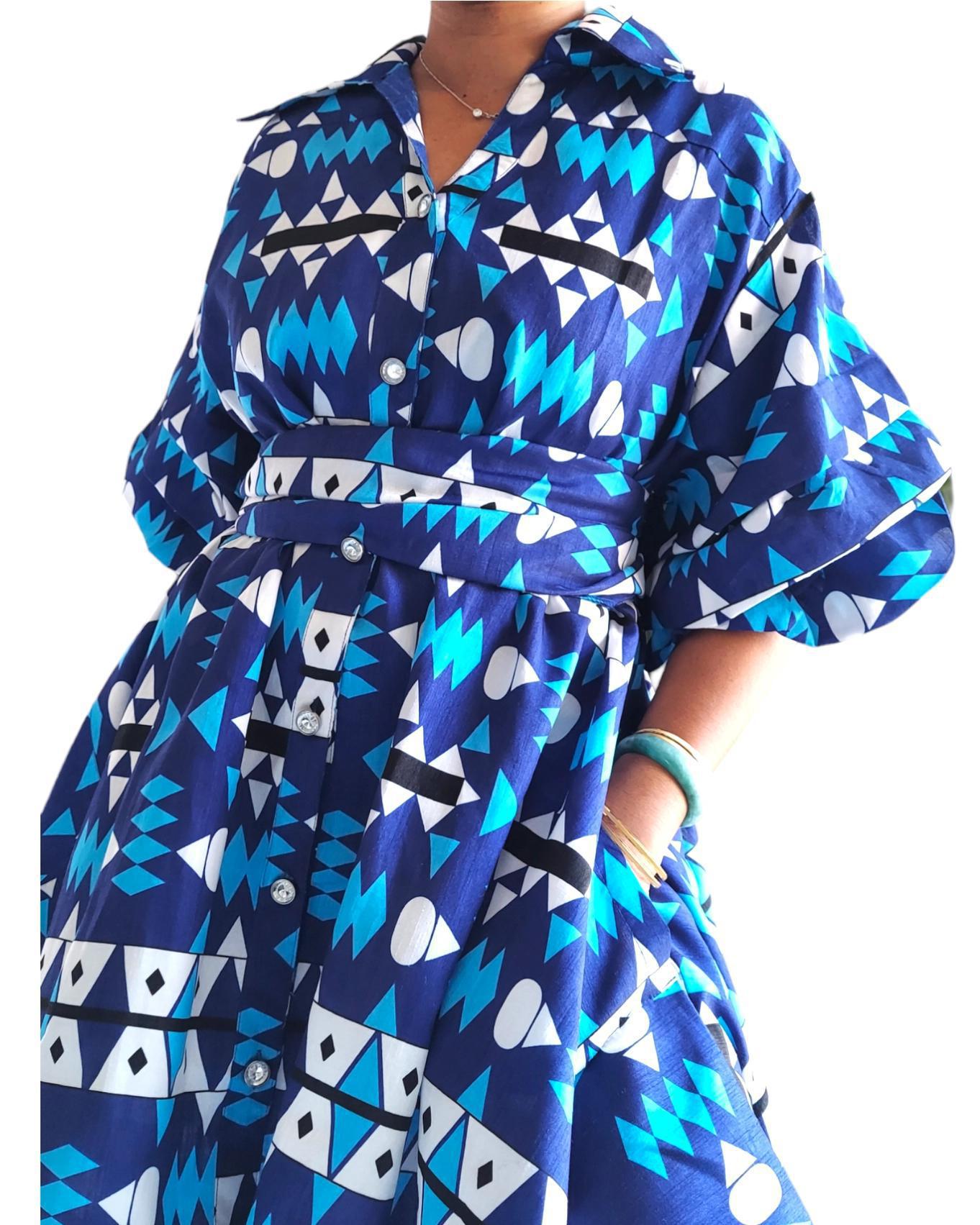 Blue Majesty Swing Dress