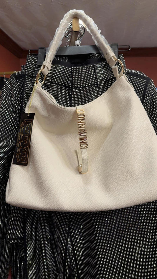 Donna Vinci Purse (Ivory)