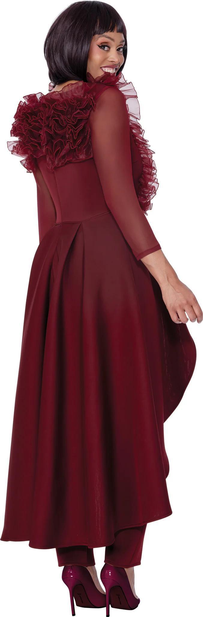 WINE RUFFLE ENSEMBLE