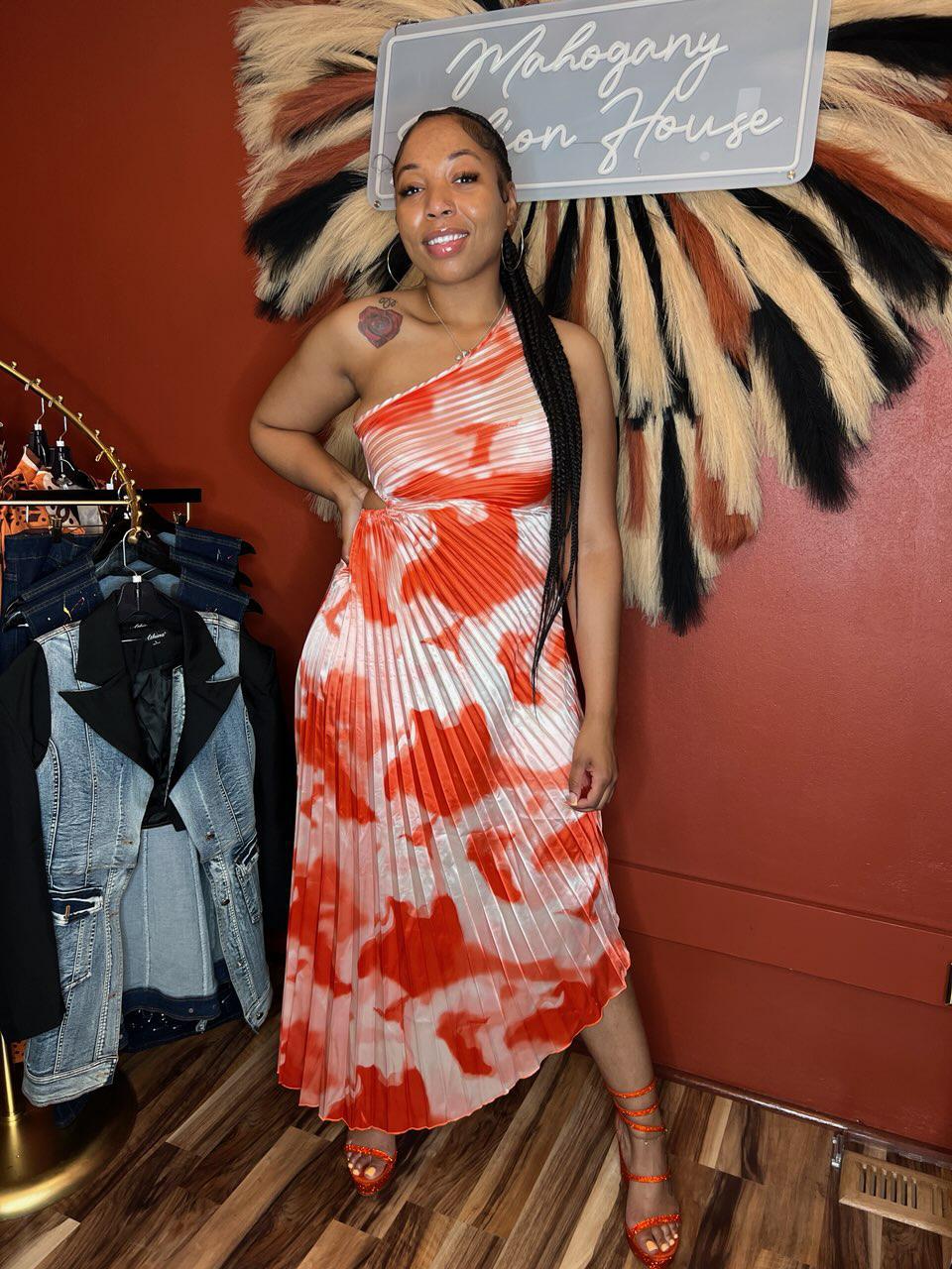 Pleated Dress