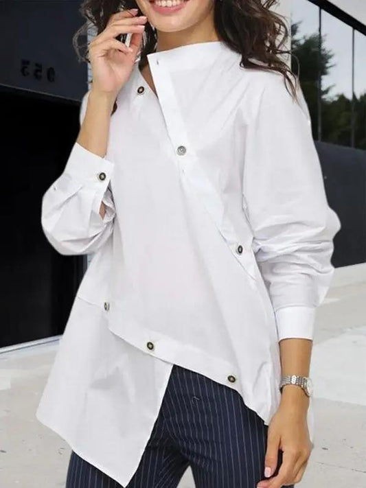 ASYM WHITE SHIRT