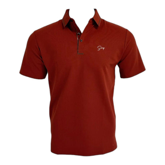 MENS POLO SHIRT (RUST)
