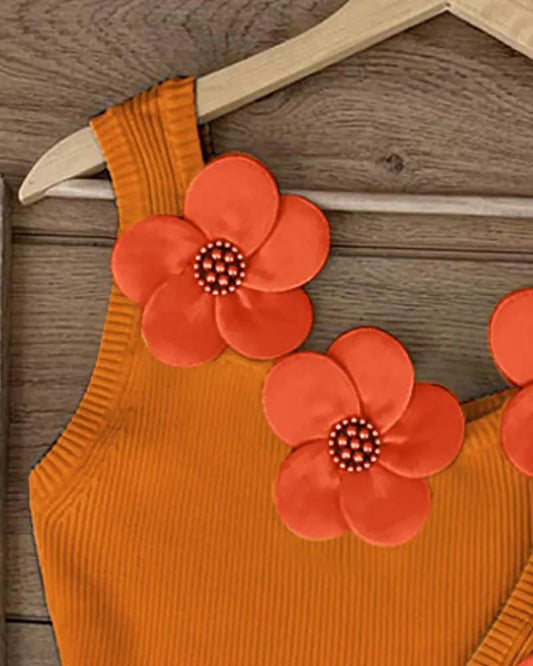 Orange Flowers Tank