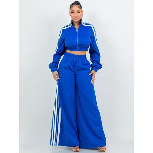 WIDE LEG TRACK SUIT