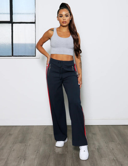 Urban Racer Wide Leg Navy