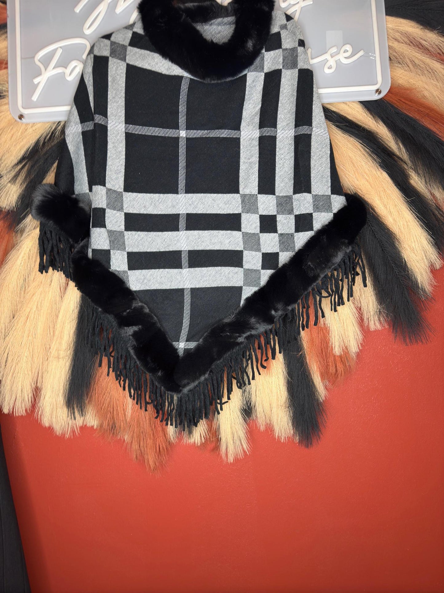 Stripped  Poncho