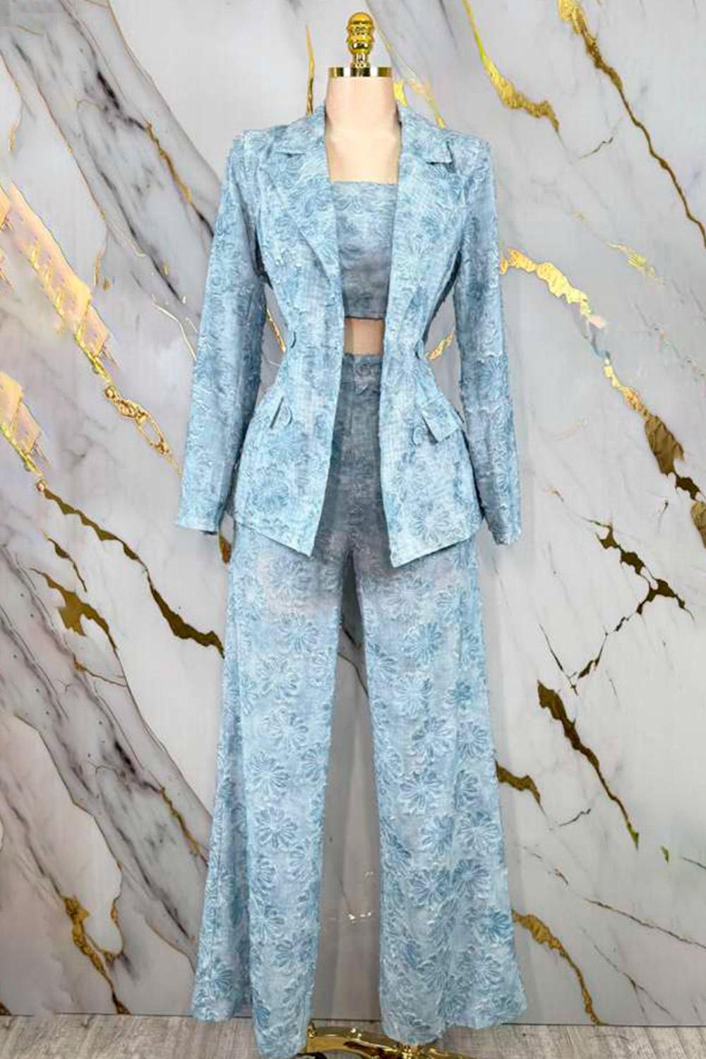 FLORAL 3PC PANTS SET