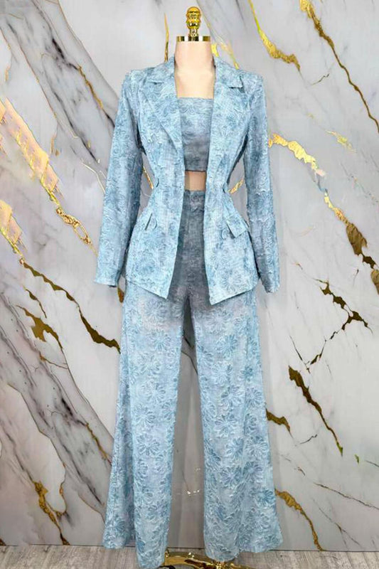 FLORAL 3PC PANTS SET