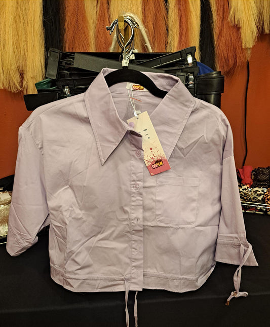 LAVENDER CROP SHIRT