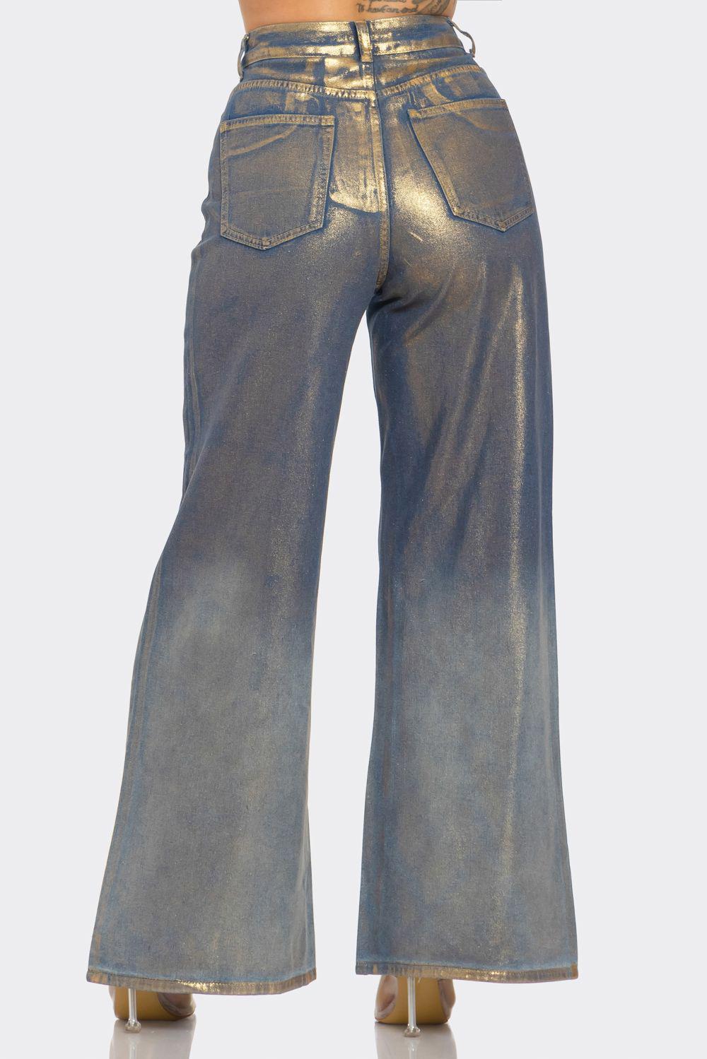 GOLD DENIM JEANS